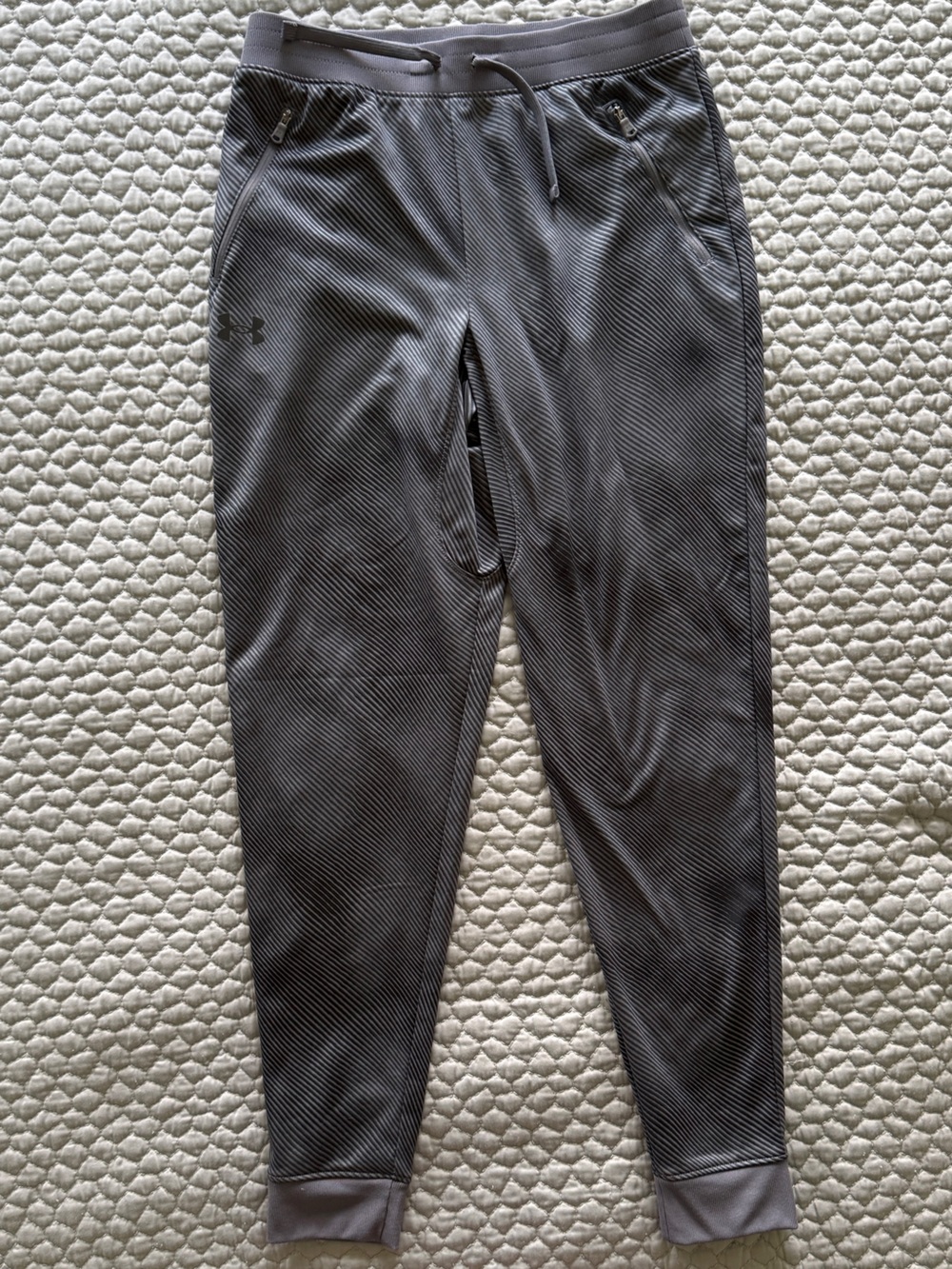 Under Armour Boy’s Charcoal Ribbed Jogger Pants